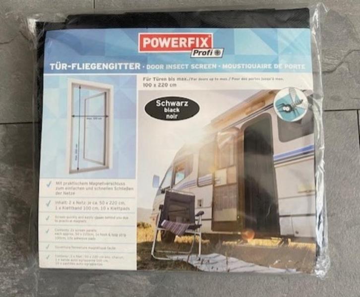 Deur - Vliegenhor van Powerfix max. 100 x 220 cm. (qwe), Doe-het-zelf en Verbouw, Deuren en Horren, Nieuw, Buitendeur, 215 cm of meer