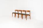 Set van 4 vintage “Model 49” stoelen van Erik Buch, Ophalen of Verzenden, Zo goed als nieuw, Bruin, Stof