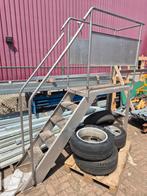 RVS metalen trap bordes, Doe-het-zelf en Verbouw, Ophalen, Gebruikt, Overige typen, Minder dan 2 meter