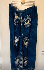Donkerblauwe lange pareo/omslag rok., Ophalen of Verzenden, Gedragen, Blauw, Overige typen