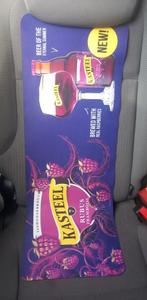Kasteel Bier Rubus Framboise Toogmatje Reclame Biermatje, Ophalen of Verzenden, Zo goed als nieuw, Reclamebord, Plaat of Schild