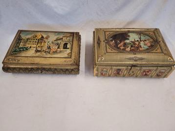 2 GBC Koektrommels met Kunst Taferelen beschikbaar voor biedingen