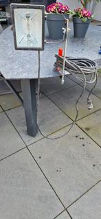 Bouwlamp 500W met Lijmtang, Ophalen of Verzenden, Gebruikt, 500 watt of meer, Lamp met armatuur