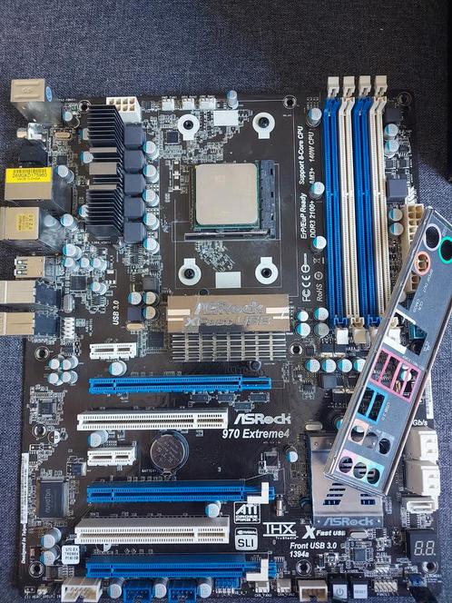 Moederbord met AMD phenom II processor, Computers en Software, Moederborden, Zo goed als nieuw, DDR3, Ophalen of Verzenden