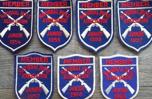 Jaar 1954 -1965 Schietvereniging Wedstrijd USA Patch Embleem, Antiek en Kunst, Antiek | Overige Antiek, Ophalen of Verzenden