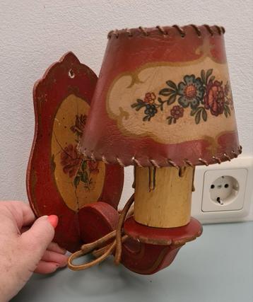 Brocante vintage/antiek wandlampje. beschikbaar voor biedingen