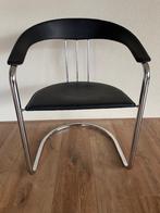 Arrben stoel Canasta model. Italiaans design jaren 70., Huis en Inrichting, Stoelen, Ophalen, Gebruikt, Zwart, Metaal
