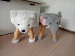 dieren krukje olifant ijsbeer stoeltje poef, Ophalen, Gebruikt