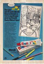 Retro reclame 1971 Blendi tandpasta Donald Duck wedstrijd, Ophalen of Verzenden