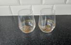 COURVOISIER glazen 2 stuks (gouden strip), Verzamelen, Glas en Borrelglaasjes, Ophalen of Verzenden, Zo goed als nieuw, Borrel- of Shotglas