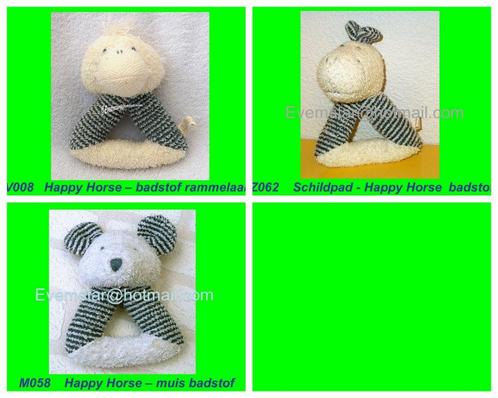Happy Horse badstof rammelaar V008 eend ( muis schildpad ), Kinderen en Baby's, Speelgoed | Knuffels en Pluche, Zo goed als nieuw