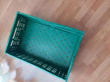 Grote groene krat (inklapbaar) beschikbaar voor biedingen