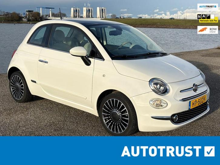 Fiat 500 0.9 TwinAir Turbo Lounge/Cilma/parksnr/NL/Pano, Auto's, Fiat, Bedrijf, Te koop, ABS, Airbags, Airconditioning, Bluetooth