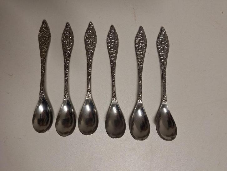 6 lepeltjes koffie / thee, Huis en Inrichting, Keuken | Bestek, Zo goed als nieuw, Los bestek, Ophalen of Verzenden