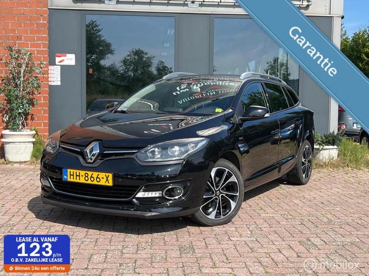 Renault Megane Estate 1.2 TCe Bose Navi Automaat half leer n, Auto's, Renault, Bedrijf, Te koop, Mégane, ABS, Airbags, Airconditioning