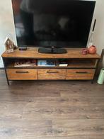 Romaro Teak Rough TV Meubel, Ophalen, 150 tot 200 cm, Teakhout, Zo goed als nieuw