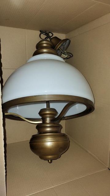 Koperen Plafond lamp Hanglamp (samen met 3spaarlampen) Retro beschikbaar voor biedingen