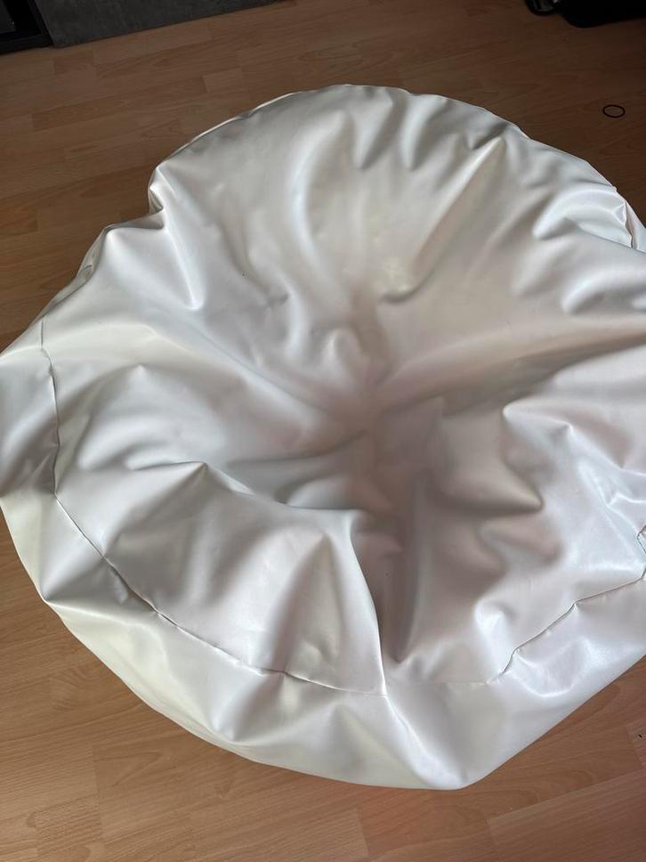 Zitzak / Beanbag - 35x110cm - Half Gevuld, Huis en Inrichting, Zitzakken, Gebruikt, Zitzak, Wit, Ophalen