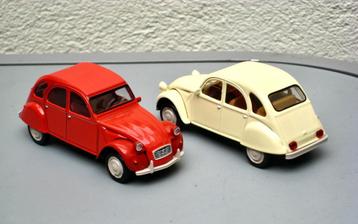 Citroen 2CV 6 1978 beige of rood Norev Jet car 1:43 beschikbaar voor biedingen