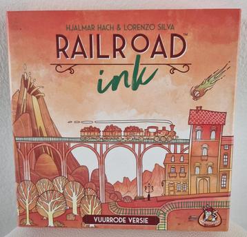 Railroad Ink Vuurrode Versie - Zo Goed Als Nieuw! beschikbaar voor biedingen