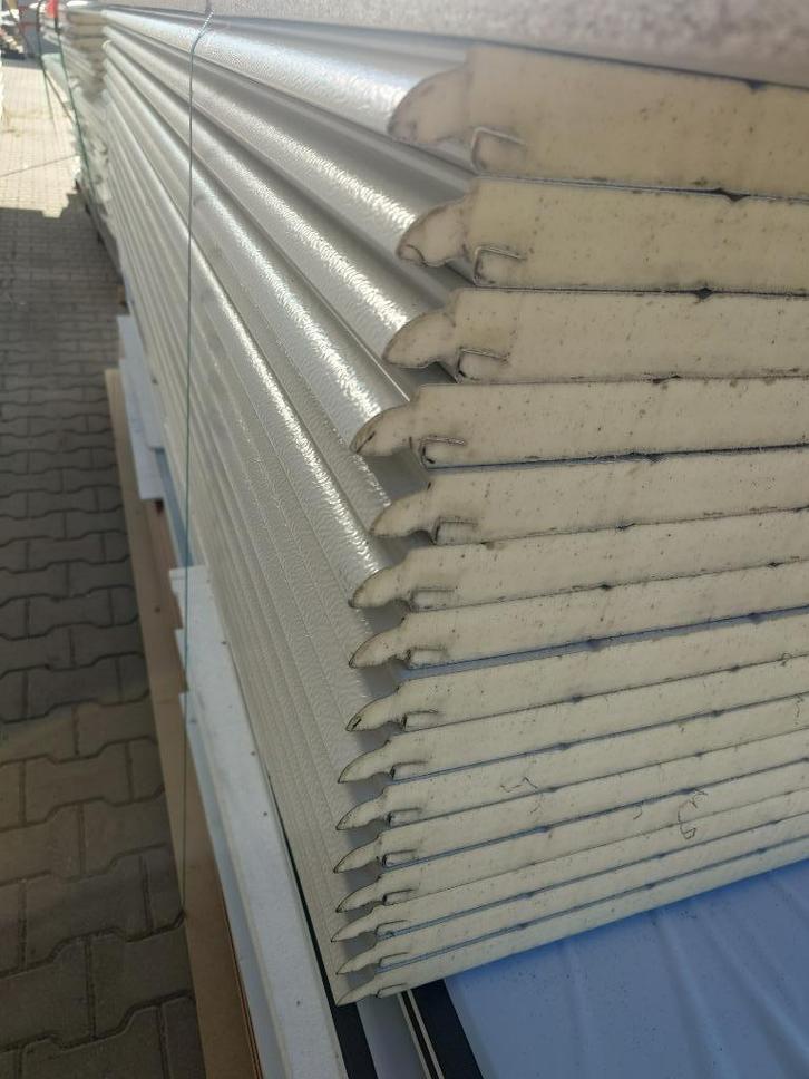 Geïsoleerde (overhead) deurpanelen wit (A5), Doe-het-zelf en Verbouw, Deuren en Horren, Gebruikt, Garagedeur, Minder dan 200 cm