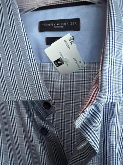Nieuw Tommy Hilfiger Tailor fitted overhemd mt 43 wit blauw, Kleding | Heren, Overhemden, Nieuw, Halswijdte 43/44 (XL), Blauw