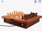 Millennium Luxe Cabinet schaakbord, Hobby en Vrije tijd, Gezelschapsspellen | Bordspellen, Een of twee spelers, Ophalen of Verzenden