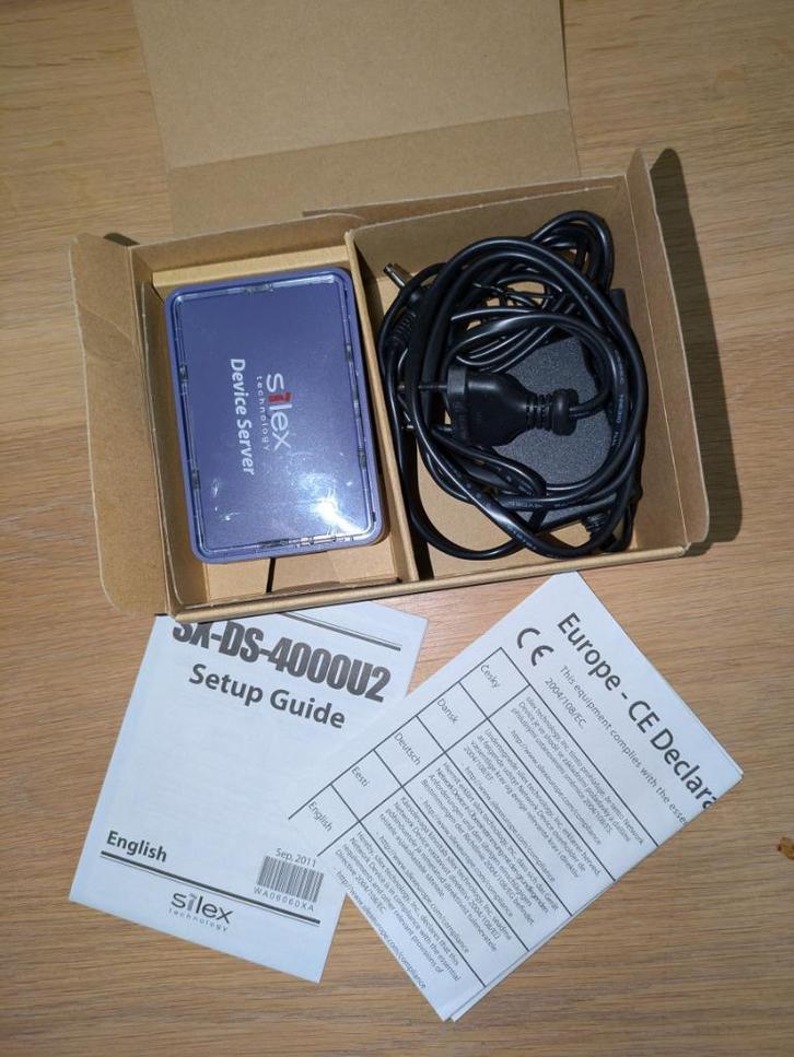 Silex USB Device Server SX-DS-4000U2 EU model, Computers en Software, Pc- en Netwerkkabels, Zo goed als nieuw, Verzenden