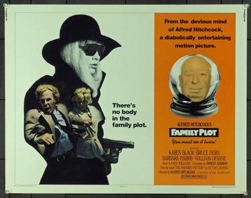6). Family Plot, Alfred Hitchcock, Bruce Dern, Karen Black. beschikbaar voor biedingen