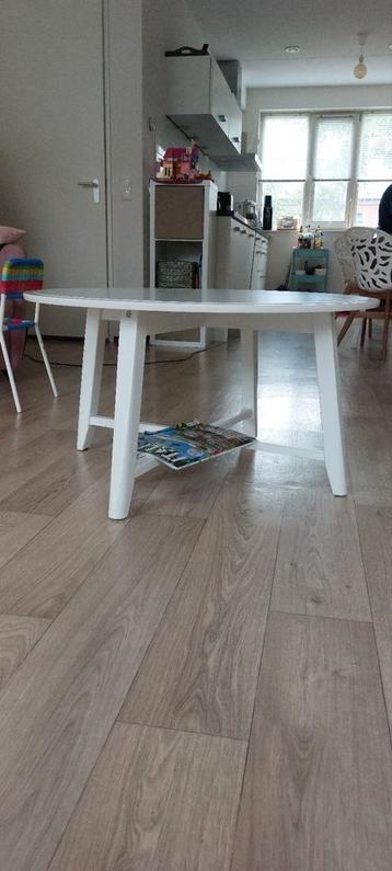 ronde witte salontafel 