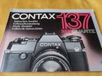 Contax 137 MA camera gebruiksaanwijzing, Spiegelreflex, Ophalen of Verzenden, Zo goed als nieuw, Overige Merken