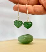 Zilveren oorbellen Peru - Aventurijn, Sieraden, Tassen en Uiterlijk, Oorbellen, Hangers, Nieuw, Ophalen of Verzenden, Met edelsteen