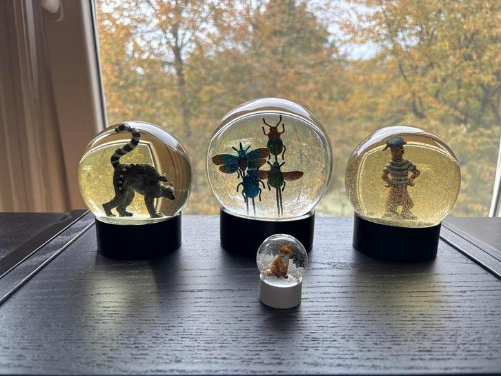 Decoratie Sneeuwbollen, Verzamelen, Beelden en Beeldjes, Zo goed als nieuw, Dier, Ophalen of Verzenden