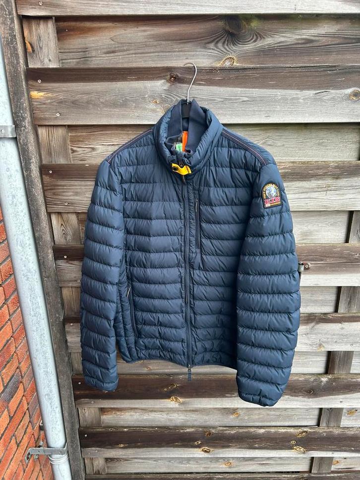 Parajumpers ugo gewatteerd puffer jack maat L, Kleding | Heren, Jassen | Zomer, Gedragen, Maat 52/54 (L), Blauw, Ophalen of Verzenden