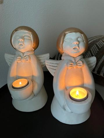1 (kerst)engel goudkleurig/wit Riviera Maison! beschikbaar voor biedingen