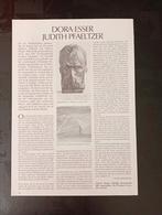 Dora Esser Judith Pfaeltzer artikel jaren 80, Verzenden, 1980 tot heden, Tijdschrift