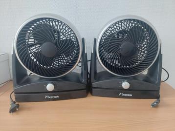 2x Tafelventilatoren van Bestron (33 x 28 cm) beschikbaar voor biedingen
