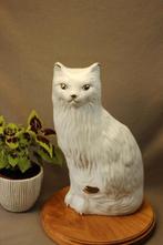 Vintage groot beeld witte sierlijke kat, Verzamelen, Ophalen of Verzenden, Zo goed als nieuw, Dier