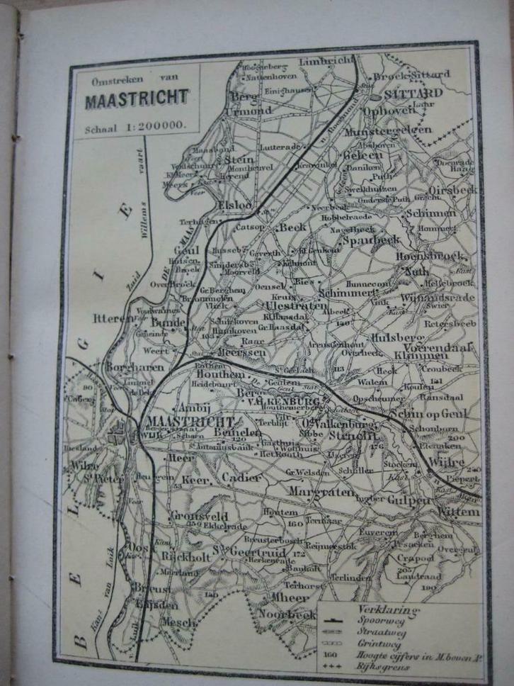 K 22 / Maastricht  Litho 1887, Antiek en Kunst, Kunst | Litho's en Zeefdrukken, Ophalen of Verzenden