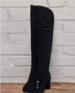 Kenneth Cole - Suedeleren overknee boots maat 37 - Nieuw, Hoge laarzen, Zwart, Kenneth Cole, Nieuw