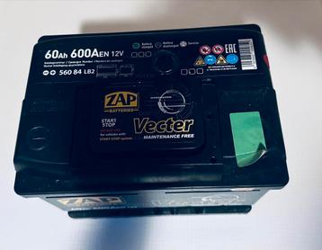 auto-accu  als nieuw vecter ZAP Vecter 12V 60Ah 600(EN) P+   beschikbaar voor biedingen