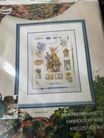 BORDUURPAKKET LANARTE M. BASTIN COLLAGE VOGELHUISJE, Verzenden, Nieuw, Handborduren, Borduurpakket