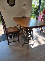 Tafel met naaimachine onderstel van Husqvarna., Ophalen, Gebruikt, 100 tot 150 cm, 50 tot 100 cm