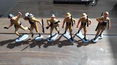 Britse soldaten WO2 van Louis Marx & Co, Verzamelen, Poppetjes en Figuurtjes, Gebruikt, Ophalen of Verzenden