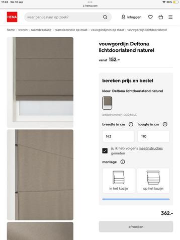 Vouwgordijn hema deltona nieuw beschikbaar voor biedingen