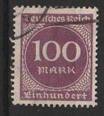 Duitsland 1923 - 100 Mark, Postzegels en Munten, Ophalen of Verzenden, Overige periodes, Gestempeld