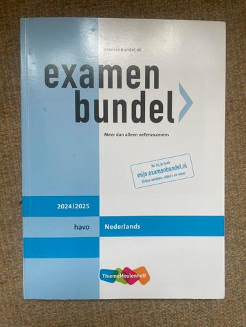 HAVO examenbundel nederlands beschikbaar voor biedingen