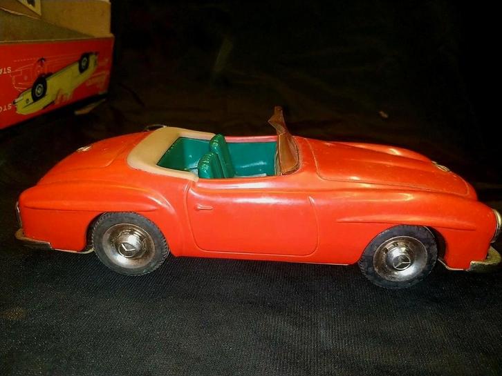 PRACHTIGE JAREN 50 SCHUCO 2095 MERCEDES 190SL FERNLENK OVP, Antiek en Kunst, Antiek | Speelgoed, Ophalen of Verzenden