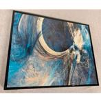 kunst moderne abstracte blauwe sfeer schilderij op canvas, Ophalen of Verzenden