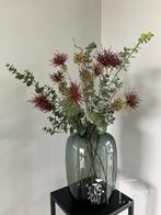 Zijden silka najaarsboeket met eucalptus en besjes NIEUW!, Huis en Inrichting, Woonaccessoires | Kunstplanten en Kunstbloemen